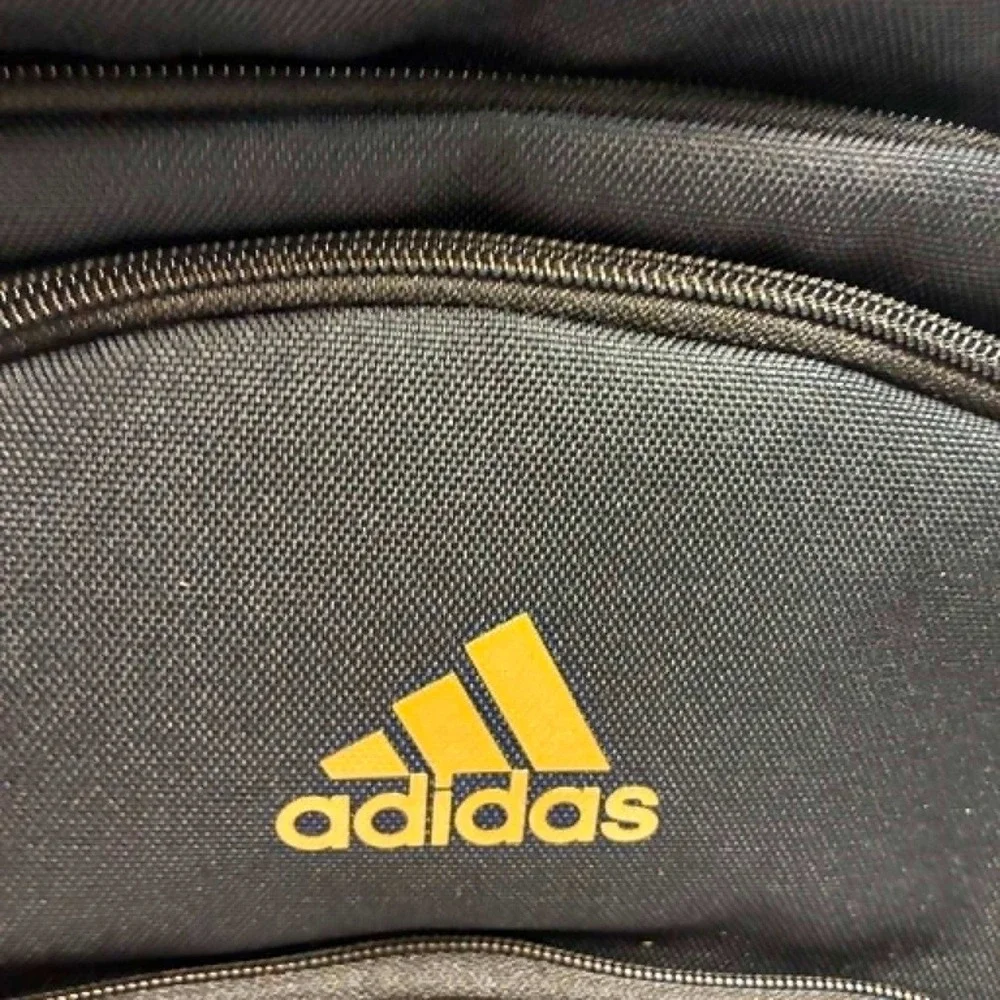 Adidas Prime 7 Backpack Black Gold LoadSpring Laptop School Travel Bag IU7718